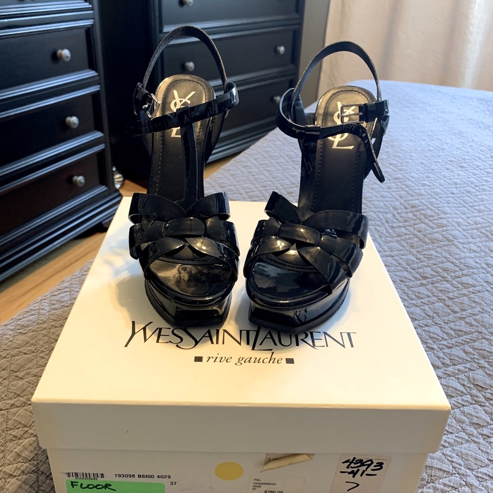 YSL Tribute platform pumps